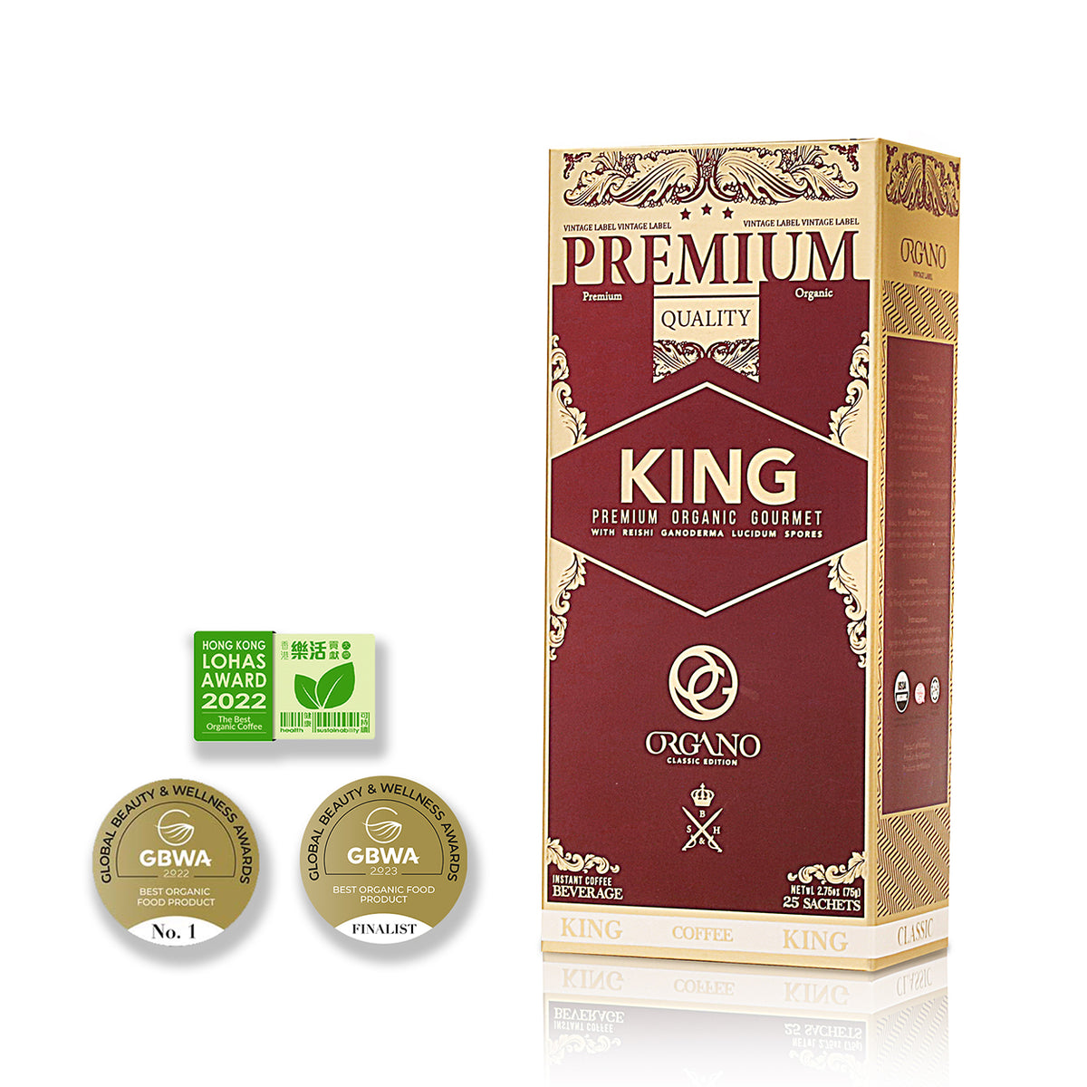 ORGANO™ King of Coffee – Premium organska gurmanska kafa sa Ganoderma lucidum sporama