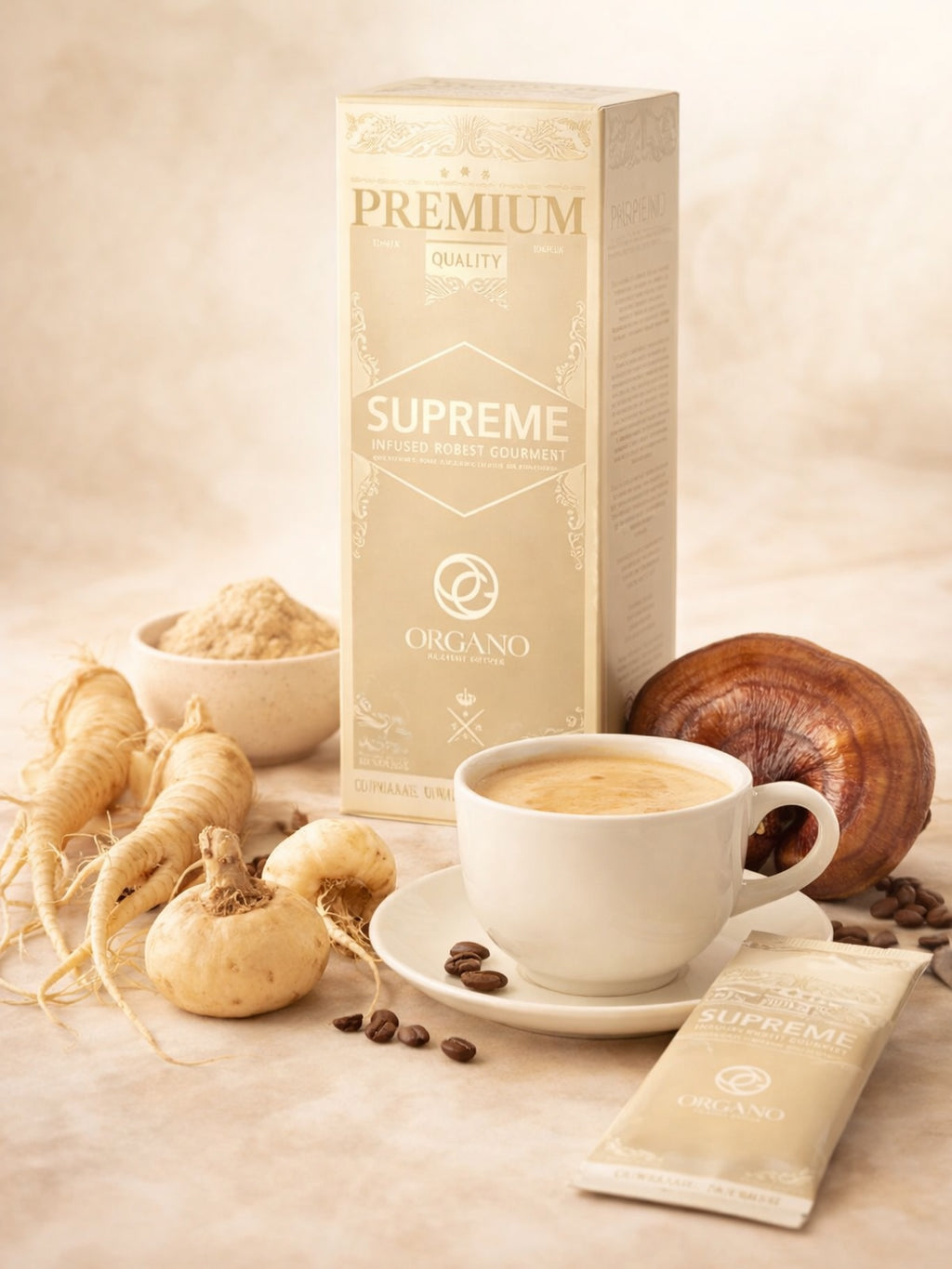ORGANO™ Gourmet Café Supreme – Ginseng, Ganoderma & Maca