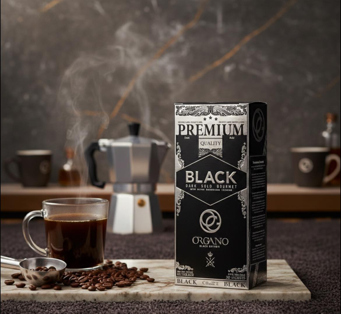 ORGANO™ Prémium Fekete Kávé – Ganoderma lucidum