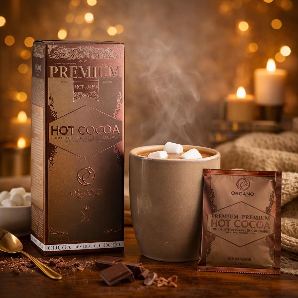 ORGANO™ Prémium Forró Csokoládé – Gourmet Hot Cocoa Ganoderma lucidum
