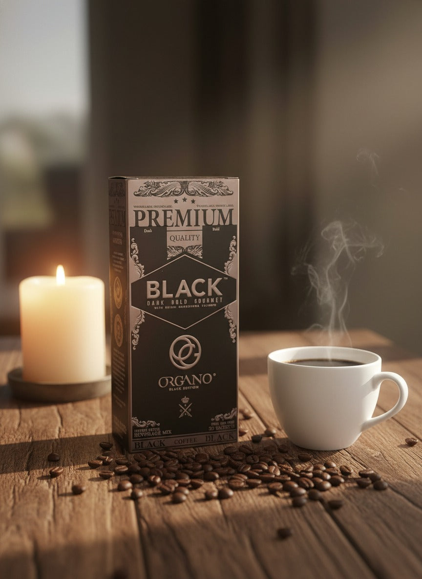 ORGANO™ Prémium Fekete Kávé – Ganoderma lucidum